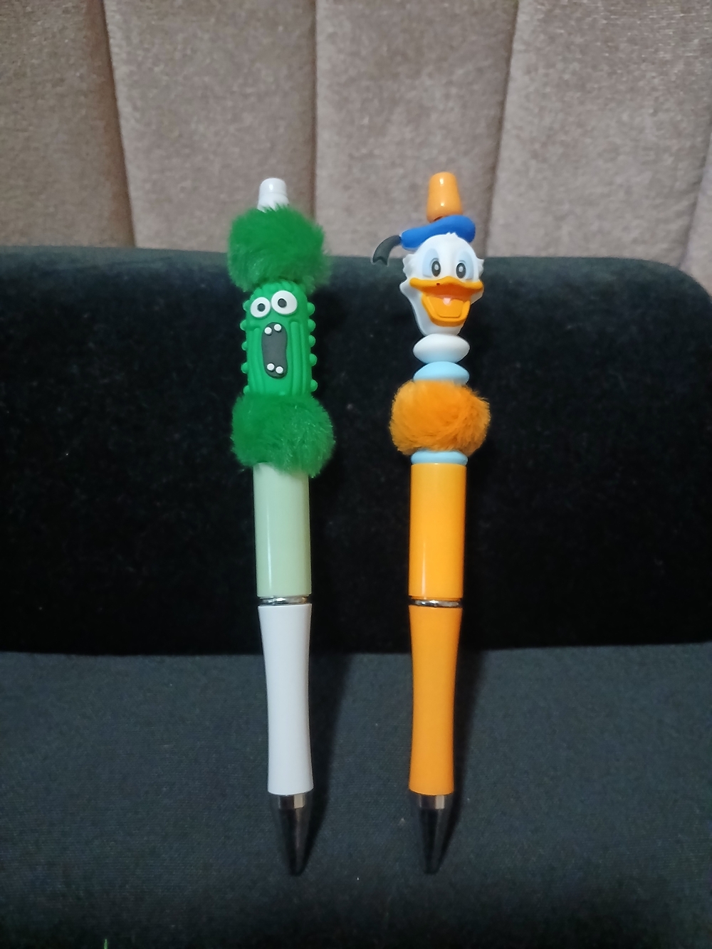 Novelty Character Ballpoint Pens - Green Monster & Donald Duck